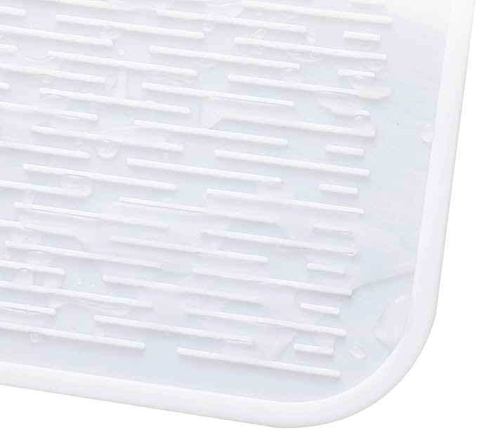 MicoYang Silicone Dish Drying Mat for Multiple Usage,Easy clean,Eco-friendly,Heat-resistant Silicone Mat for Kitchen Counter or Sink,Refrigerator or Drawer Liner White 4XL 32 inches x 18 inches - Image 9