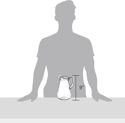 Amazing Abby - Droply - Plastic Pitcher (64 oz, 2 Quart), Clear Water Pitcher with Lid, Fridge Jug, BPA-Free, Shatter-Proof, Great for Iced Tea, Sangria, Lemonade, Juice, Milk, and More - Image 2