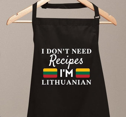 I Don't Need Recipes Novelty Chef Kitchen BBQ Apron Barber Chef Bib BBQ Kitchen Decor