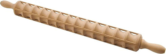 Eppicotispai Beechwood Ravioli Rolling Pin, 40 Raviolis, 23.6-Inch