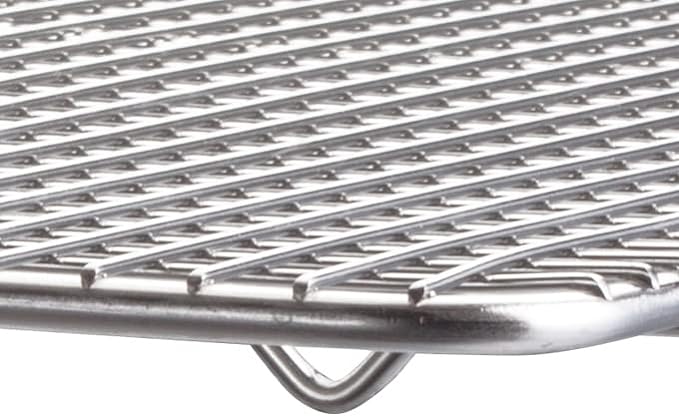 Winco Pan Grate, 8-Inch by 10-Inch,Chrome, Half Size - Image 2