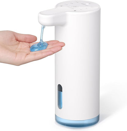 Seawah Automatic Soap Dispenser Touchless(Upgrade Auto & Manual Dual Modes), Quiet Design, IPX7, Adjustable Volume, Rechargeable, Thick & Thin Dish/Hand Soap Compatible for Bathroom & Kitchen by Seawah