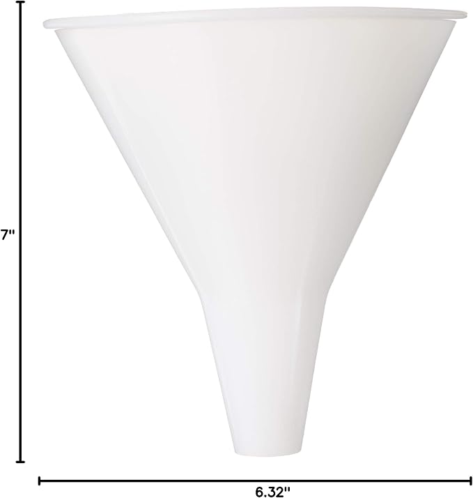 Hutzler Plastic Funnel, 32-Ounce Wide, Natural - Image 6