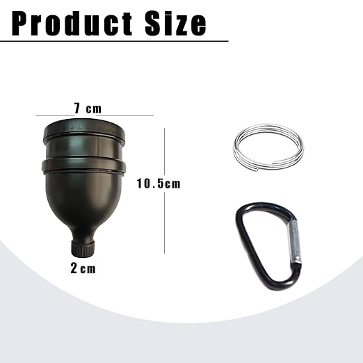 Protein Powder Container to Go - Mini with Keychain and Keyring for Water Bottles & Shakers(150ml) - Image 2