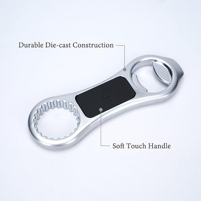 KITCHENDAO Magnetic Beer Bottle Opener for Refrigerator, Twist-off/Pry-off Opener, Pop-can Opener, Heavy Duty Steel Die-Cast Construction with Magnets, Stick to Fridge for Easy Storage, Gift for Men - Image 5