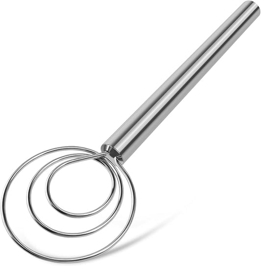 TEEVEA Danish Dough Whisk with Stainless Steel Hook Dutch Style Bread Mixer for Sourdough Baking Tools by TEEVEA