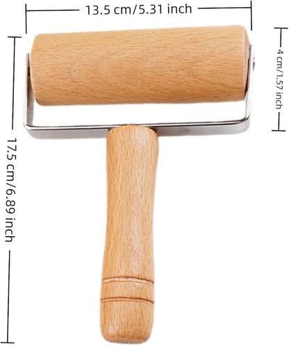 Stainless Steel & Beechwood Rolling Pin with Adjustable Thickness - Ergonomic Dumpling/Pasta Maker、Pizza, Kitchen Tool for Home Chefs, Dishwasher Safe & Rustproof Design (T) - Image 7
