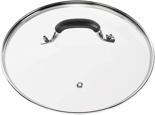 10.25 Inch Tempered Glass Lid Compatible with 10-10.25 Inch Lodge Cast Iron Skillet and 5 Quart Dutch Ovens