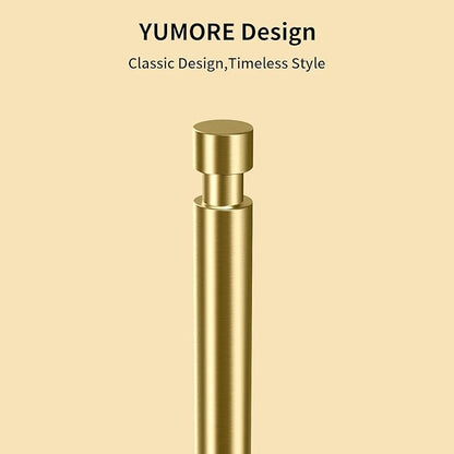 YUMORE Paper Towel Holder Countertop, Paper Towel Holder with Weighted Base Non Slip, Standing Paper Towel Roll Holder for Kitchen Bathroom, Stainles Steel (Gold) - Image 4
