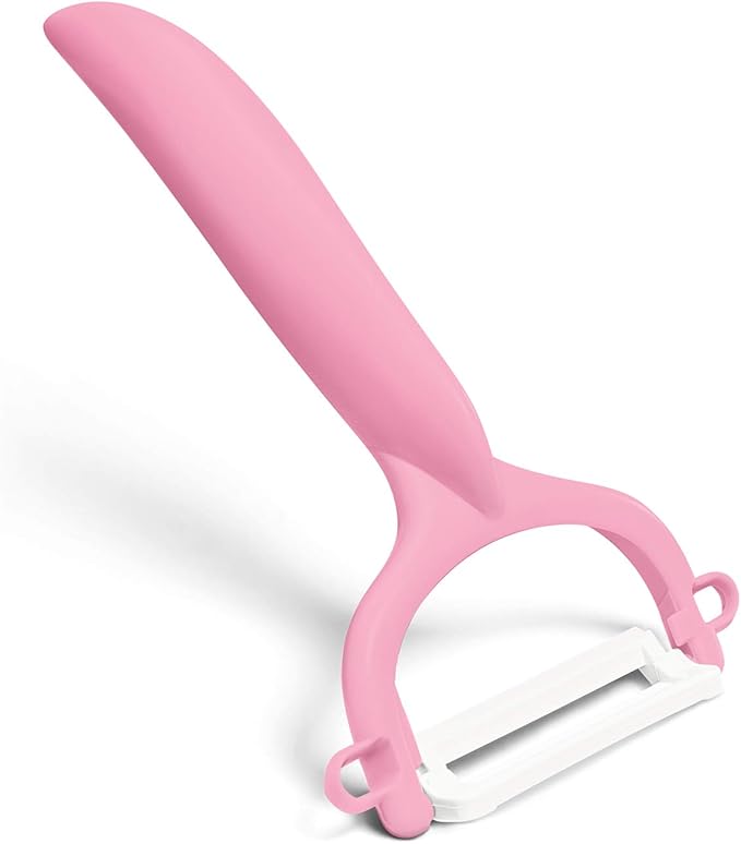 Kyocera Advanced Ceramic Horizontal Y Peeler, Pink by Kyocera