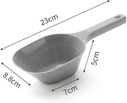 2 PACK 1 Cup Capacity Dog and Cat Plastic Pet Food Scoop with 1/2 Cup Lines