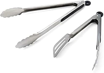 Farberware Classic Stainless Steel Tongs, Set Of 2, Black by Farberware
