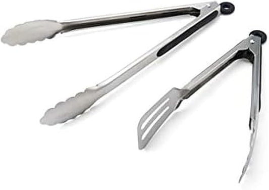 Farberware Classic Stainless Steel Tongs, Set Of 2, Black by Farberware