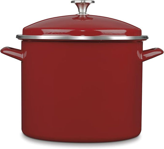 12QT STOCKPOT W/COVER RED by Cuisinart