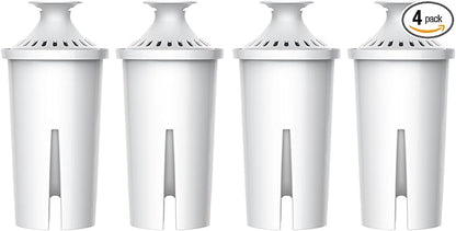 AQUA CREST CF06A Replacement for Brita® Filter, Brita® Water Pitchers and Dispensers, Classic OB03, Mavea® 107007, and More, NSF Certified Pitcher Water Filter, 4 Pack