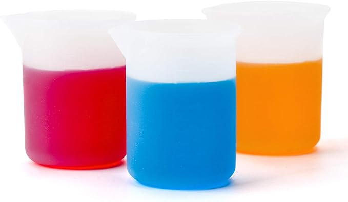 Gartful 250ml & 100ml Silicone Measuring Cups, Silicone Mixing Cups for Epoxy, Resin Arts, Glue, Jewelry Casting Molds, Acrylic Paint Pouring, Cup Making, Waxing, Crafts, Nonstick Reusable, Set of 6