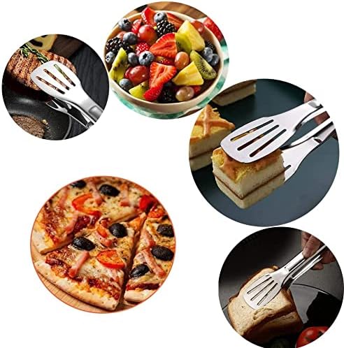 Serving Tong Kitchen Tongs,Buffet Tongs, Stainless Steel Food Tong Serving Tong,small tongs 6 Pack (7 Inch) - Image 4