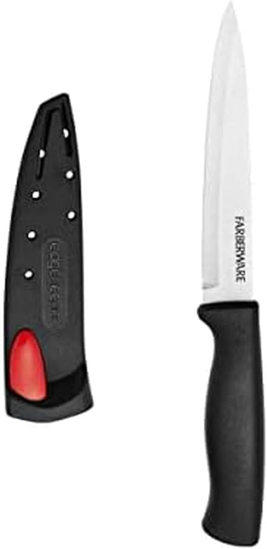 Farberware 5158146 EdgeKeeper Utility Knife, 4.5-Inch, Black by Farberware