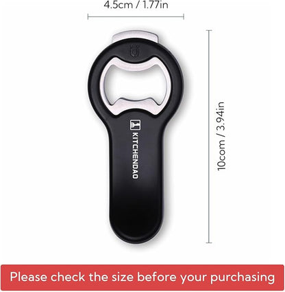 KITCHENDAO 2 in 1 Magnetic Beer Bottle Opener for Fridge and RV with Cap Catcher - Pop Can Soda Can Opener, Stick to Refrigerator for Easy Storage with Magnet, Gift for Men Husband Father- 2 Pack - Image 6