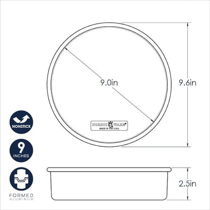 Nordic Ware Brilliant™ Colorful Bakeware 9-Inch Round Pan, Nonstick made without PFAS or PTFE for safe cooking; Reinforced steel rim prevents warping - Image 4