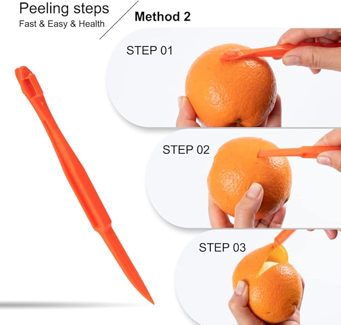 Carrot Peelers, Kitchen Vegetable Peeler Set, Including orange peeler, Corn Peeler, Corn Stripper, Potato, Apple Peelers, Y Peeler for Veggie & Fruit(Color-1) 6 Pcs - Image 7