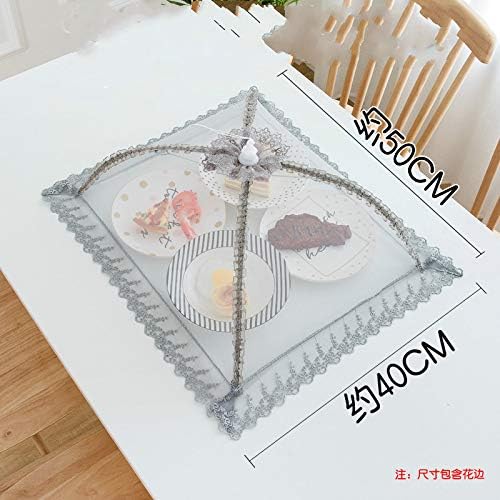 40cmx50cm Large Premium Pop-Up Mesh Screen Food Cover Tent Umbrella, Reusable and Collapsible Outdoor Picnic Food Covers Mesh, Net Food Covers Keep Out Flies, Bugs, Mosquitoes (L025-G4050X2)