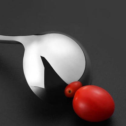 Soup Ladle 304 Stainless Steel Heavy Ladle with Pour Spout for Soups, Serving, Cooking, Stews and More 11.8 inch - Image 6