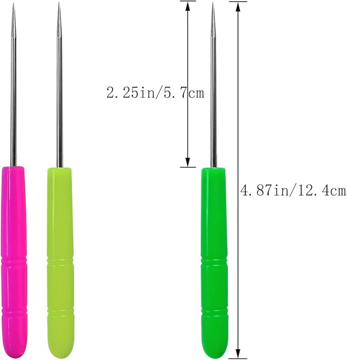 12 Pcs Sugar Stir Needle Scriber Needle Biscuit Icing Pin DIY Baking Pin Stainless Steel Pin Icing Sugarcraft Cake Decorating Needle Tool
