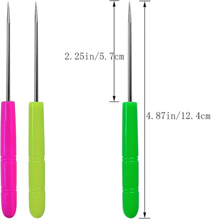 12 Pcs Sugar Stir Needle Scriber Needle Biscuit Icing Pin DIY Baking Pin Stainless Steel Pin Icing Sugarcraft Cake Decorating Needle Tool