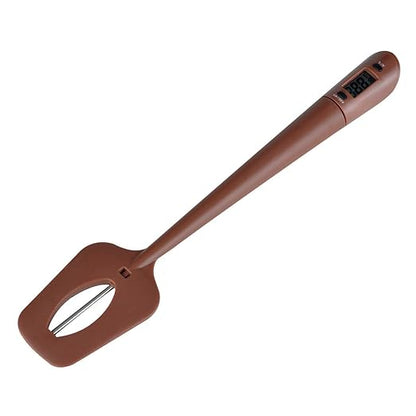HUOZHI Digital LCD Candy Spatula Thermometer, Instant Read Meat & Candy Thermometer Temperature Reader & Stirrer in One BPA Free Food Grade Silicone