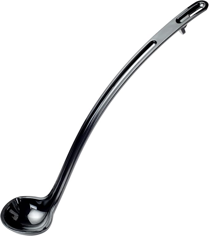 Winco One Piece Dual Spout Plastic Ladle, 1 Ounce, 13", Red Tail by Winco
