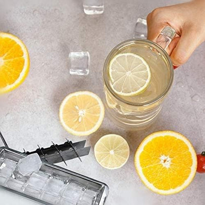 Stainless Steel Ice Cube Trays for Freezer - 18-Slot Metal Ice Trays with Easy Release Handle | Detachable & Dishwasher Safe Ice Cube Molds for Bars, Kitchens, Cocktails