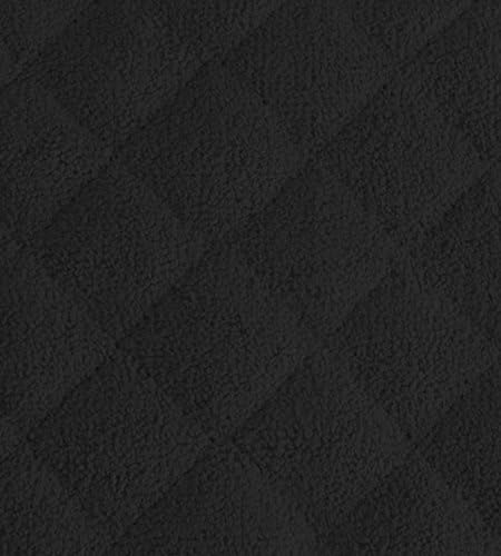 DII Basic Terry Collection Quilted 100% Cotton, Potholder, Black, 3 Piece - Image 2