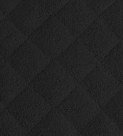 DII Basic Terry Collection Quilted 100% Cotton, Potholder, Black, 3 Piece - Image 2