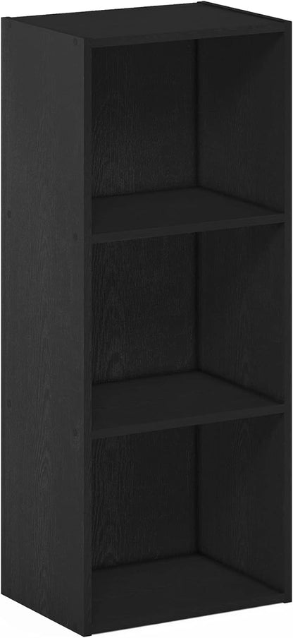 Furinno LUDER Book Shelf, 3-Cube Bookshelf, Bookcase with Open Shelves, 9.3 x 12 x 31.5, Easy Assembly, for Living Room, Bedroom, Home Office, Blackwood - Image 7