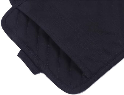 nyi Pot Holders for Kitchen Heat Resistant, Cotton Hot Pads for Kitchen Counter Table, Black Pot Holders with Pocket - Image 2