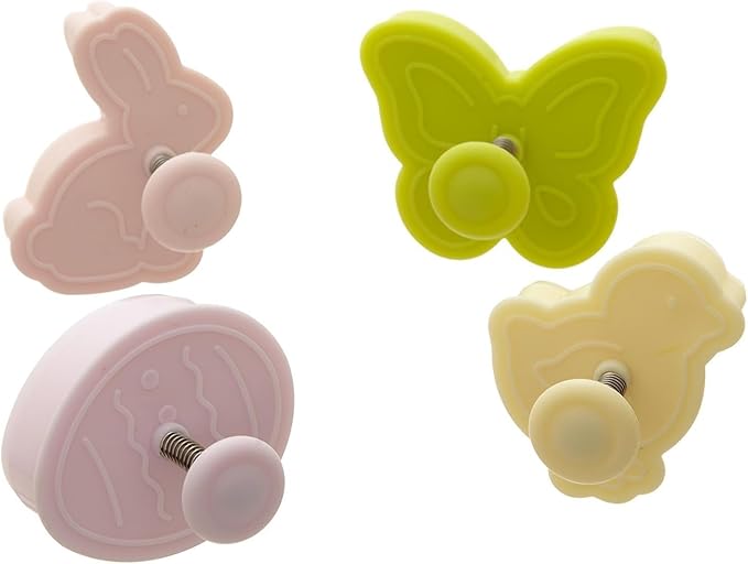 Ateco Easter Themed Plunger Cutters Baking Supply, 5 by 5 by 2-1/4-Inch, Cognac