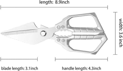 Kitchen Scissors all Purpose, Stainless Steel Kitchen Shears, Meat Scissors Heavy Duty Sharp Shears, Kitchens Accessories Cooking Shear for Meat Chicken Fish Poultry Herb Bread
