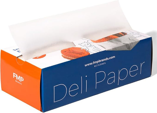 Fit Meal Prep [1000 Pack] 12 x 10.75" Wax Paper Sheets for Food, Interfolded Precut Deli Paper, Pop Up Grease-Proof Sandwich Paper Wraps, Waterproof for Lunch, Food Basket, Microwave Cover, BBQ