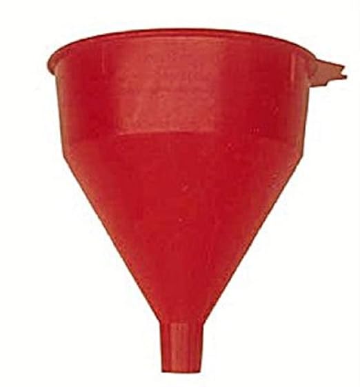 WirthCo 32002 Red Safety Funnel with Screen/Strainer Funnel for Oil, Fuel, Gas, and Automotive Large 2 Quart Capacity - Image 2