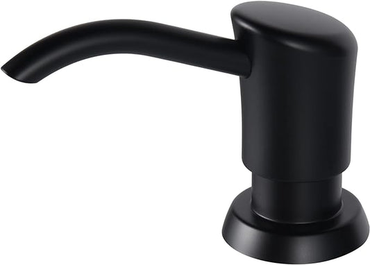 GAGALIFE Built in Sink Soap Dispenser or Lotion Dispenser for Kitchen Sink, Matte Black ABS Pump Head, with 17 Ounce PET Large Soap Bottle by GAGALIFE