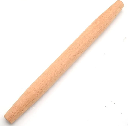 Wooden French Rolling Pin for Baking and Pastry (beech wood, 16 inches) by TUSIWIT
