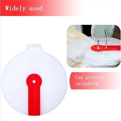 Splatter Guard for Mixer,Hand Mixer Splatter Guard,Cooking Splash Guard for Mixer,Mixing Bowl Shield,Splatter Guard Cover Lids For Pots and Pans&Mixing Bowl Splatter Guard