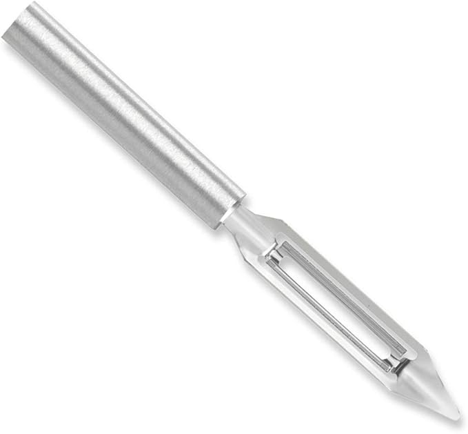 Rada Cutlery Vegetable Peeler (R132), 1.75" Stainless Steel Swiveling Blade, Silver Handle by RadaCutlery