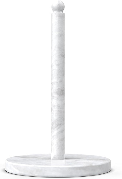 Koville African Natural Marble Paper Towel Holder Countertop, Genuine Stone Paper Towel Holder Stand for Kitchen Storage, for Standard or Jumbo-Sized Rolls(Namib Fantasy) by Koville