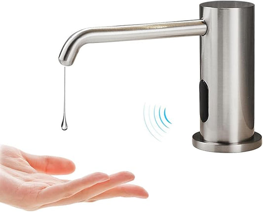 Automatic Touchless Soap Dispenser with 1000ml Capacity, Infrared Sensors, Built-in Sink Soap Dispenser for Bathroom, Kitchen, Commercial Use, Smart Home