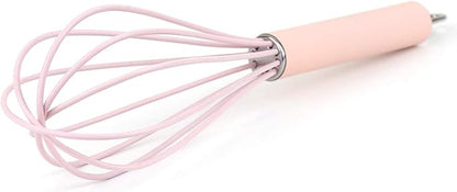 GorGin high temperature and easy to clean silicone whisk, wisk,stirrer, 10 inch, grip good grip design for Blending Whisking Beating Stirring Cooking Baking (1 Pack | Pink) - Image 9