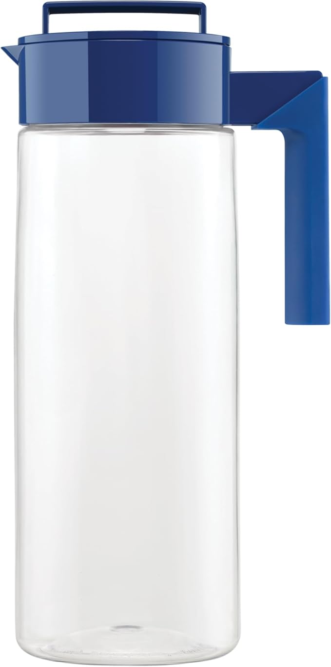 Takeya Patented and Airtight Pitcher Made in the USA, 2 Quart, Blueberry, 10034 - Image 2