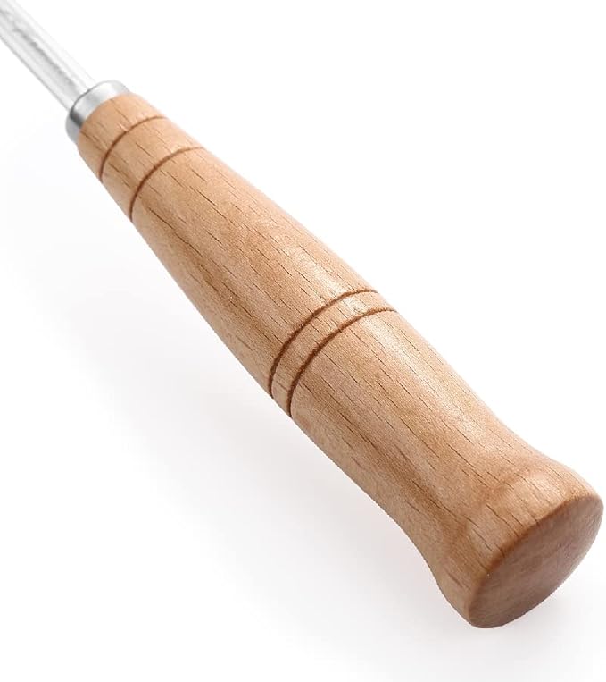 "SAINT GERMAIN Premium Hand Crafted Bread Lame for Dough Scoring Knife, Lame Bread Tool for Sourdough Bread Slashing with 10 Blades Included with Replacement with Authentic Leather Protector Cover" - Image 3