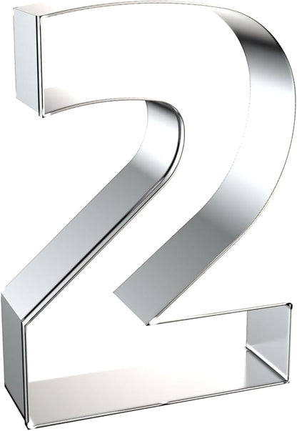 4 Inch Number Cookie Cutter Set - 9 Pcs Extra Large Xzhloym Cookie Cutters Shapes - Stainless Steel